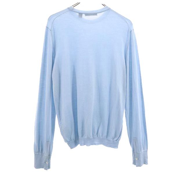 BOSS HUGO BOSS ボス ヒューゴボス イタリア製 カシミアブレンド 長袖 セーター 48 水色系 ニット メンズ