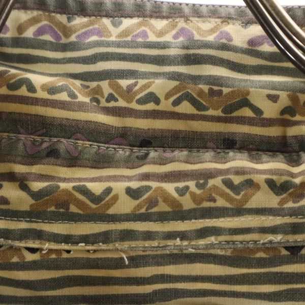 Wrangler ラングラー 90s オールド 総柄 長袖 シャツ ベージュ系 メンズ