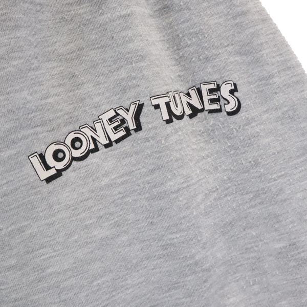 LOONEY TUNES ルーニーテューンズ バックプリント フルジップ ジャケット L グレー スウェット メンズ