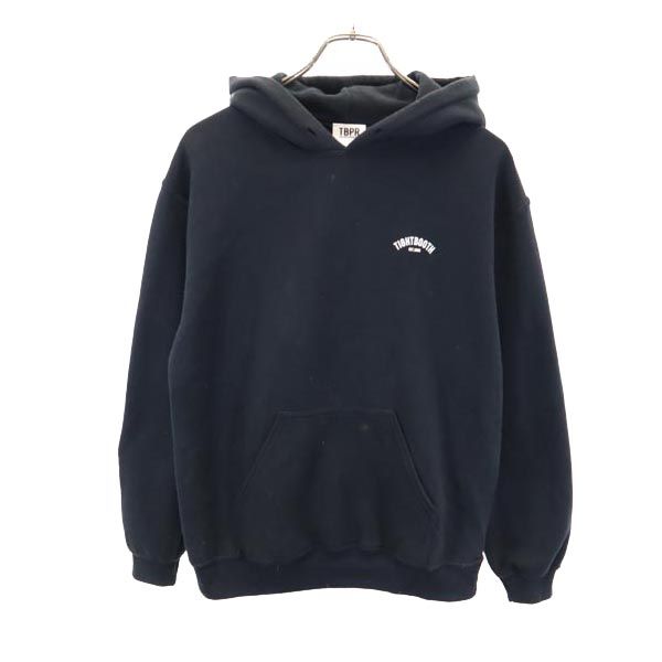 TIGHTBOOTH PRODUCTION タイトブースプロダクション バックプリント 長袖 スウェットパーカー S 黒 裏起毛 TBPR メンズ