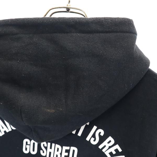 TIGHTBOOTH PRODUCTION タイトブースプロダクション バックプリント 長袖 スウェットパーカー S 黒 裏起毛 TBPR メンズ