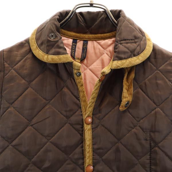 LAVENHAM ラベンハム キルティングジャケット 34 ブラウン レディース