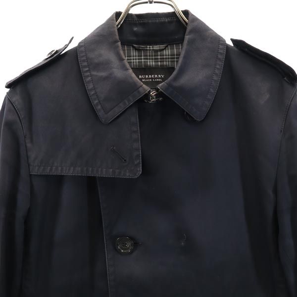 BURBERRY BLACK LABEL バーバリーブラックレーベル 三陽商会 トレンチ風 ジャケット L ネイビー メンズ