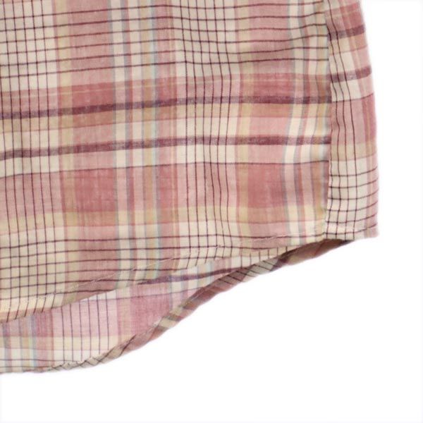 Youngbloods Authentic Western 80s ヴィンテージ チェック 長袖 ウエスタンシャツ S ピンク系 メンズ