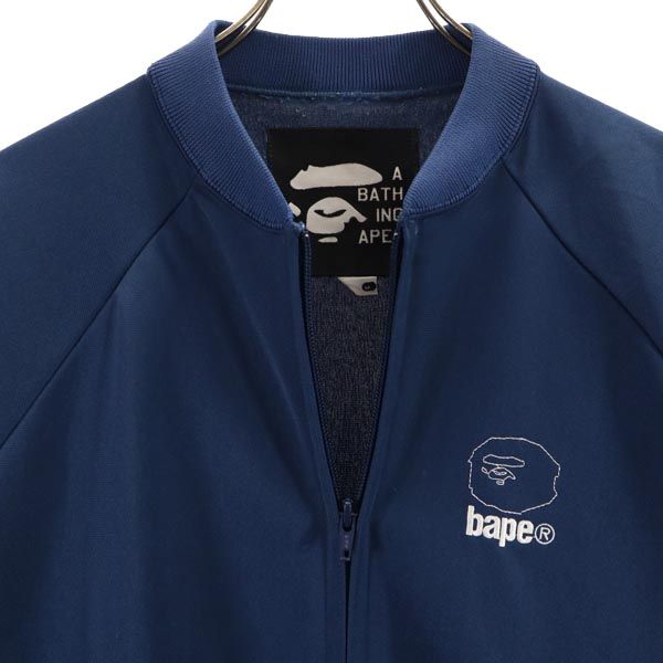 A BATHING APE アベイシングエイプ 日本製 ジャージ トラックジャケット S ネイビー メンズ