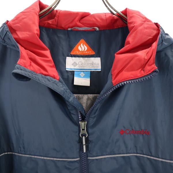 Columbia コロンビア オムニヒート アウトドアジャケット L ネイビー OMNI-HEAT 中綿 キッズ