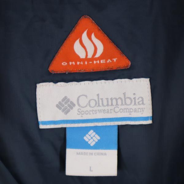 Columbia コロンビア オムニヒート アウトドアジャケット L ネイビー OMNI-HEAT 中綿 キッズ