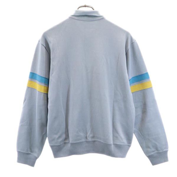 adidas アディダス 70s 80s ヴィンテージ デサント製 長袖 ポロシャツ L ブルー系 メンズ