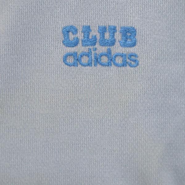 adidas アディダス 70s 80s ヴィンテージ デサント製 長袖 ポロシャツ L ブルー系 メンズ