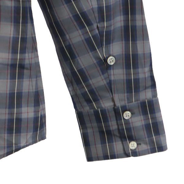 アーペーセー 日本製 チェック 長袖 シャツ 1 グレー系 A.P.C. メンズ