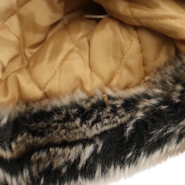 クリスチャンディオール デニムジャケット M ベージュ系 Christian Dior Gジャン ファー襟 レディース