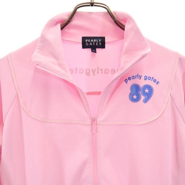 PEARLY GATES パーリーゲイツ ゴルフ 長袖 ジップジャケット 1 ピンク系 ブルゾン レディース
