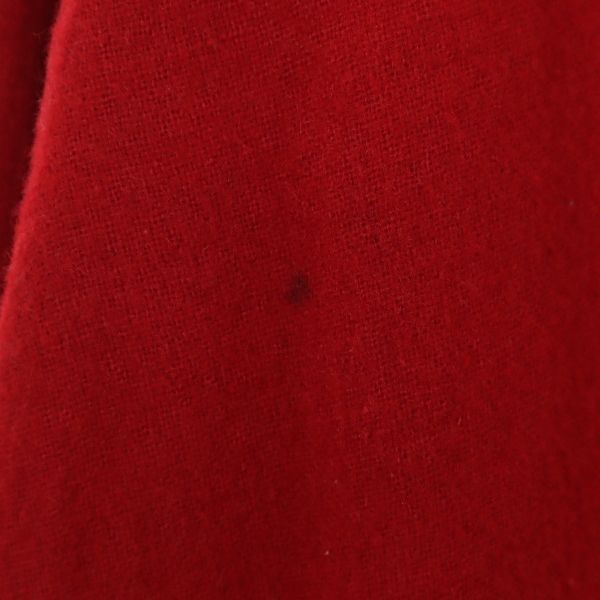 WOOLRICH ウールリッチ 80s USA製 ウール 長袖 シャツ 赤 エルボーパッチ メンズ