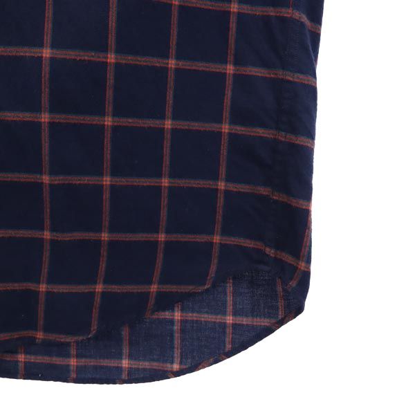 ラルフローレン 90s オールド チェック 長袖 ボタンダウンシャツ S ネイビー RALPH LAUREN メンズ