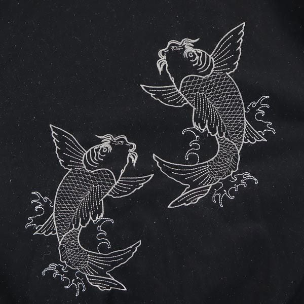 Sean John ショーンジョン 鯉刺繍 長袖 スウェット トレーナー XXL ブラック 和柄 ビッグサイズ メンズ