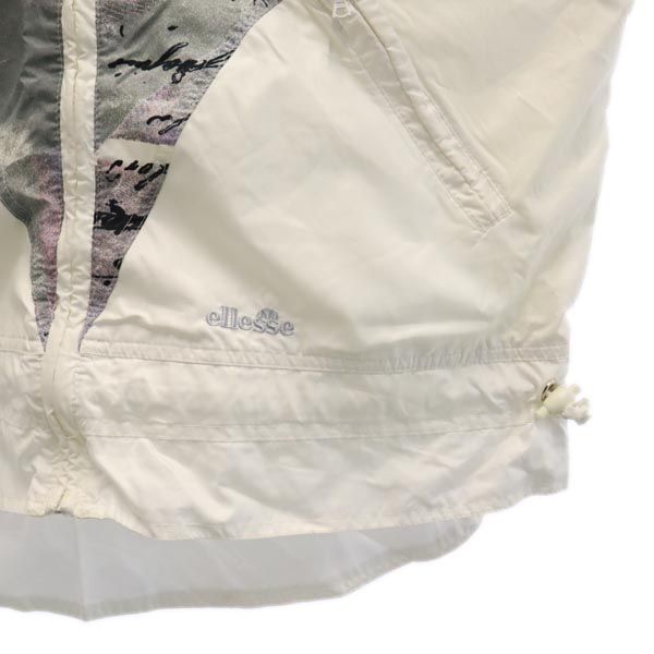 ellesse エレッセ オールド 切替 ブルゾン 42 ホワイト 他 ジャケット レディース
