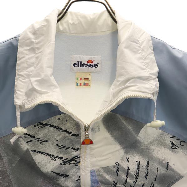 ellesse エレッセ オールド 切替 ブルゾン 42 ホワイト 他 ジャケット レディース