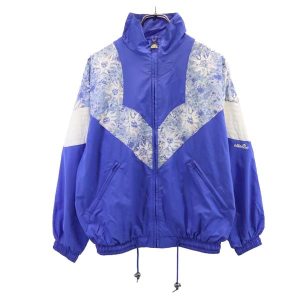 ellesse エレッセ オールド 切替 ブルゾン 42 パープル ジャケット レディース