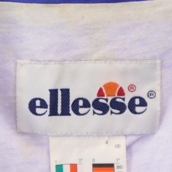 ellesse エレッセ オールド 切替 ブルゾン 42 パープル ジャケット レディース