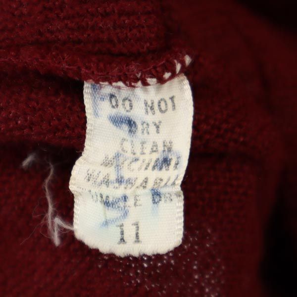 VINTAGE ヴィンテージ 70s 長袖 カーディガン レッド系 メンズ