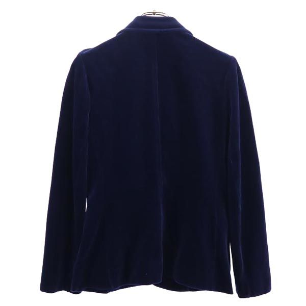 ACT3 アクトスリー ベロア ベロア テーラードジャケット 8 ネイビー レディース