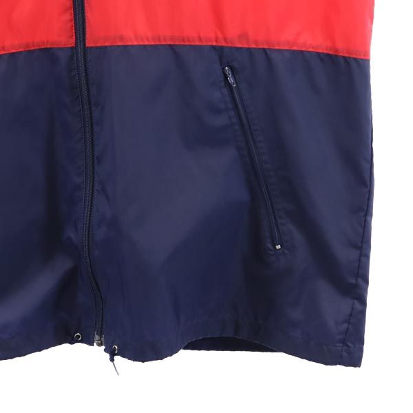 adidas アディダス 80s ヴィンテージ トレフォイルロゴ 3ライン ナイロンジャケット 36 ブルー系 マウンテンパーカー メンズ