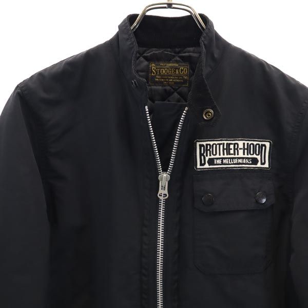 STOOGE&CO ストーギーアンドコー ミリタリージャケット S ブラック 裏キルティング メンズ