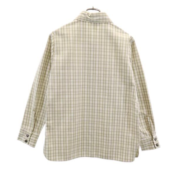 Levi's リーバイス 70s BIG E ヴィンテージ チェック柄 長袖 シャツ 13/14 ベージュ系 レディース