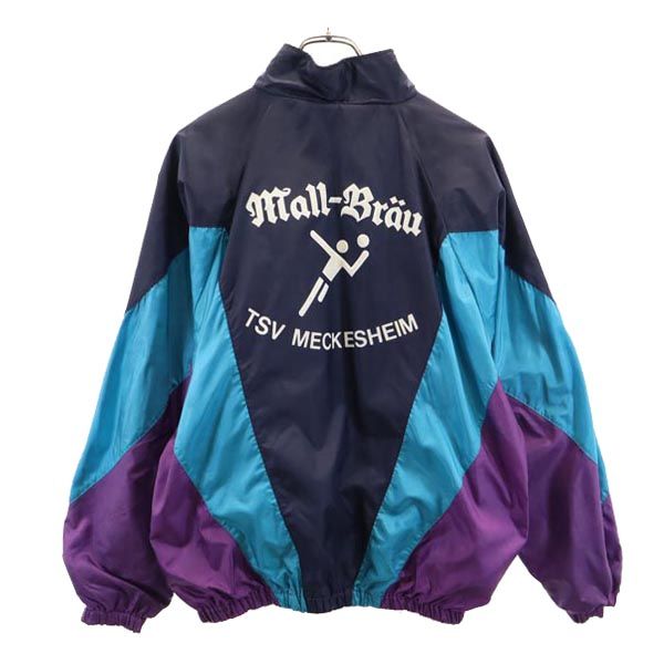 adidas アディダス 80s ヴィンテージ トレフォイルロゴ ウインド ジャケット XS ブルー系 メンズ