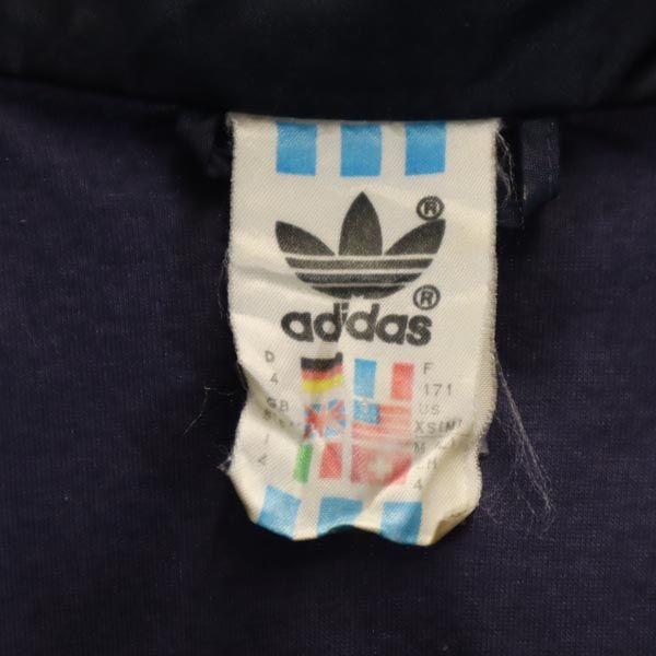adidas アディダス 80s ヴィンテージ トレフォイルロゴ ウインド ジャケット XS ブルー系 メンズ