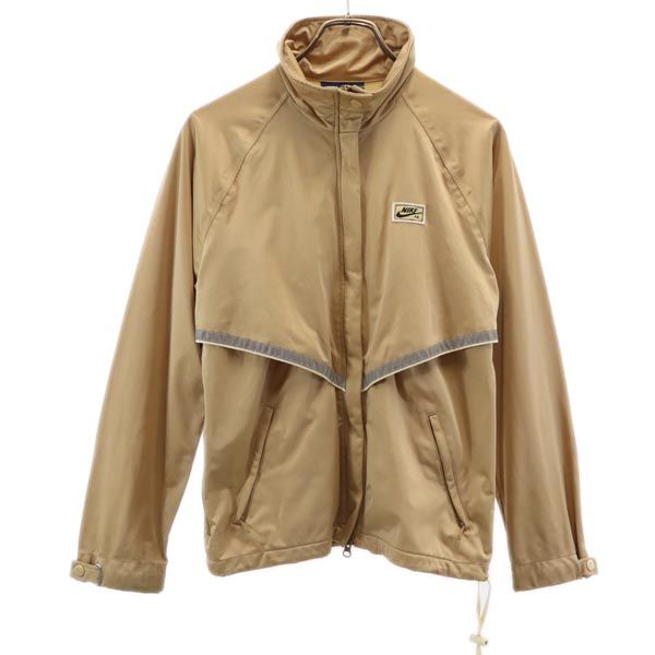 NIKE ナイキ 80s 紺タグ ヴィンテージ ブルゾン M ゴールドブラウン ジャケット ベンチレーション レディース