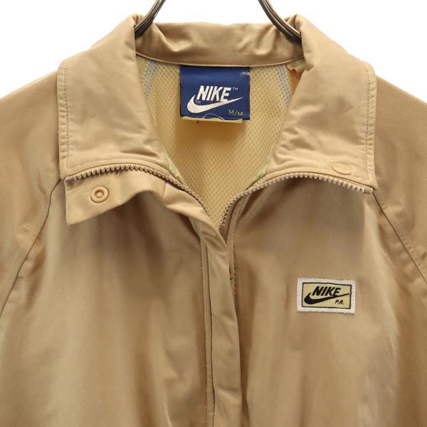 NIKE ナイキ 80s 紺タグ ヴィンテージ ブルゾン M ゴールドブラウン ジャケット ベンチレーション レディース