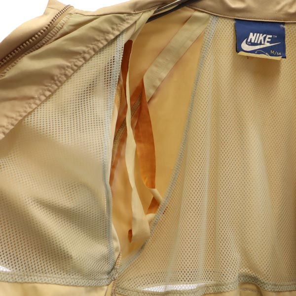 NIKE ナイキ 80s 紺タグ ヴィンテージ ブルゾン M ゴールドブラウン ジャケット ベンチレーション レディース