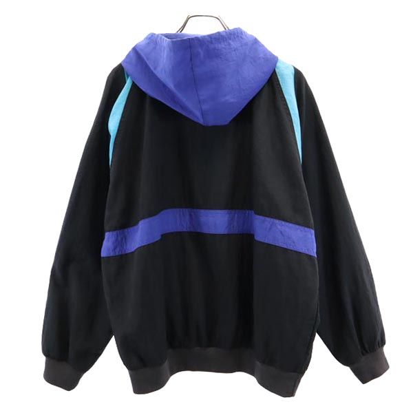 アディダス 80s ヴィンテージ トレフォイルロゴ 長袖 アノラックパーカー ブラック 他 adidas プルオーバー ジャケット メンズ