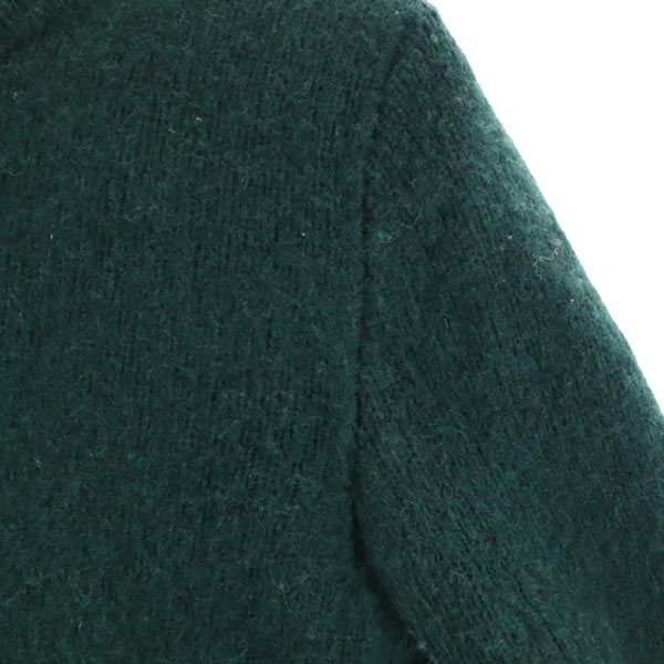 RALPH LAUREN RUGBY ラルフローレンラグビー 長袖 羊革パッチ ニット XS グリーン セーター メンズ