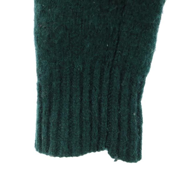 RALPH LAUREN RUGBY ラルフローレンラグビー 長袖 羊革パッチ ニット XS グリーン セーター メンズ