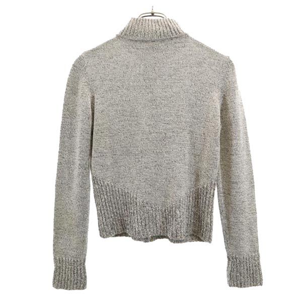 Salvatore Ferragamo サルヴァトーレフェラガモ ウールブレンド 長袖 ニットジャケット XS グレー ブルゾン カーディガン レディース