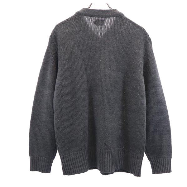 Calvin klein カルバンクライン ウールブレンド 長袖 Vネック ニット M グレー セーター メンズ