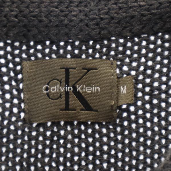 Calvin klein カルバンクライン ウールブレンド 長袖 Vネック ニット M グレー セーター メンズ