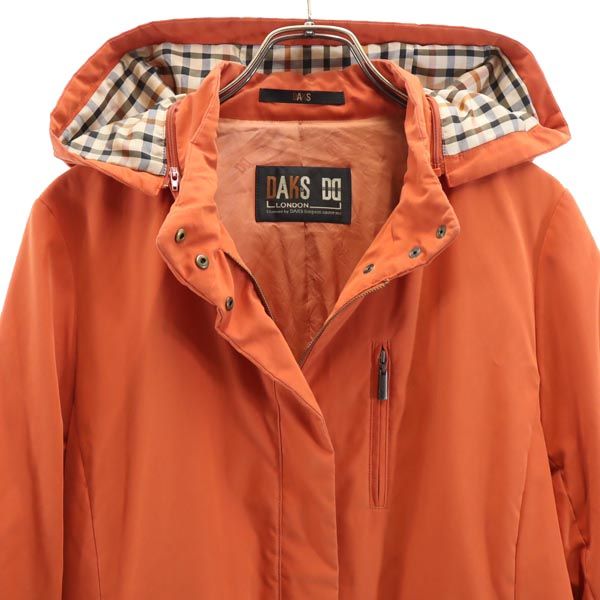 DAKS ダックス 日本製 ジャケット F テラコッタ 薄中綿入 レディース