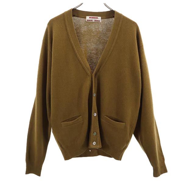 マックレガー 日本製 ウール 長袖 ニット カーディガン L ブラウン系 McGregor メンズ