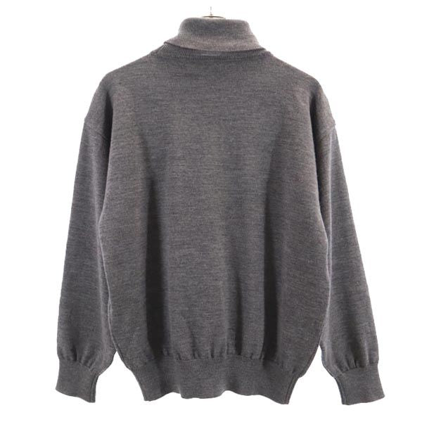 PIA SPORTS ピアスポーツ 日本製 ウール 長袖 タートルネック ニット 4 グレー系 セーター メンズ