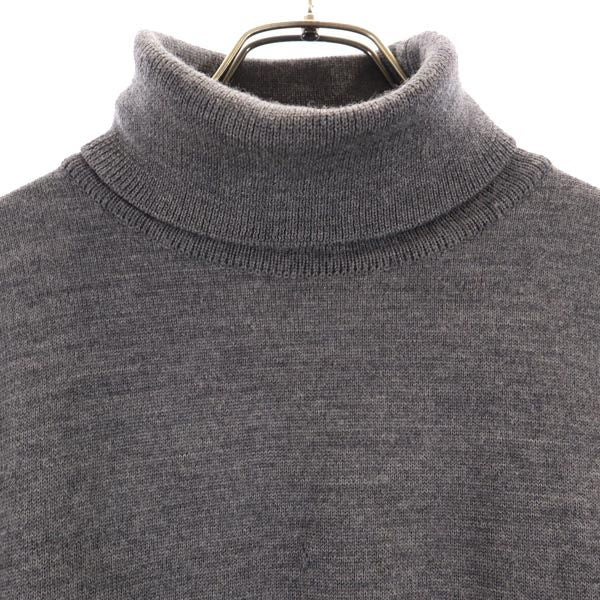 PIA SPORTS ピアスポーツ 日本製 ウール 長袖 タートルネック ニット 4 グレー系 セーター メンズ