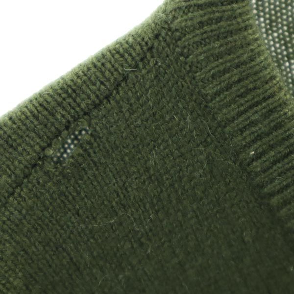 Pringle プリングル カシミヤ100% 長袖 ニット S グリーン系 セーター メンズ