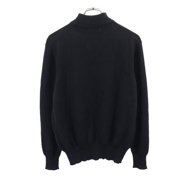 GIANNI VALENTINO ジャンニヴァレンチノ カシミヤ100% 長袖 ニット ブラック系 セーター メンズ