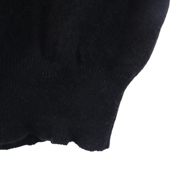 GIANNI VALENTINO ジャンニヴァレンチノ カシミヤ100% 長袖 ニット ブラック系 セーター メンズ