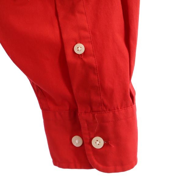 トミーヒルフィガー 長袖 ボタンダウンシャツ S レッド系 TOMMY HILFIGER メンズ