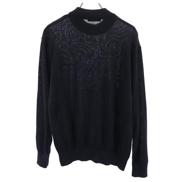 LANCEL ランセル 長袖 ニット M ブラック セーター メンズ