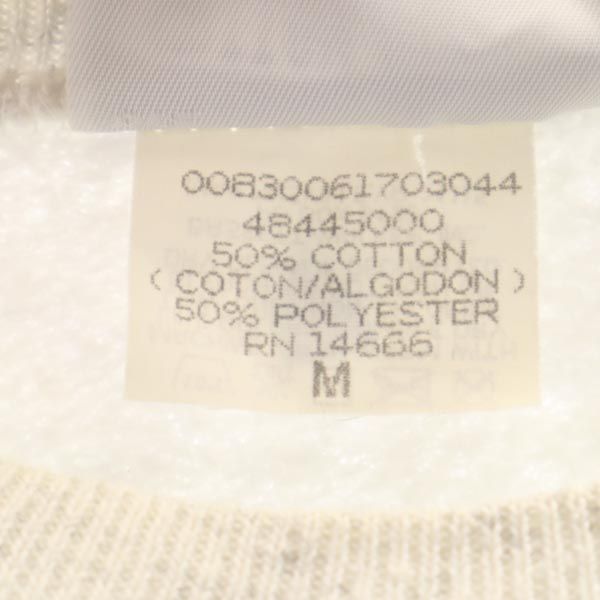 Lee リー 90s オールド USA製 プリント 長袖 スウェット トレーナー M グレー 裏起毛 メンズ