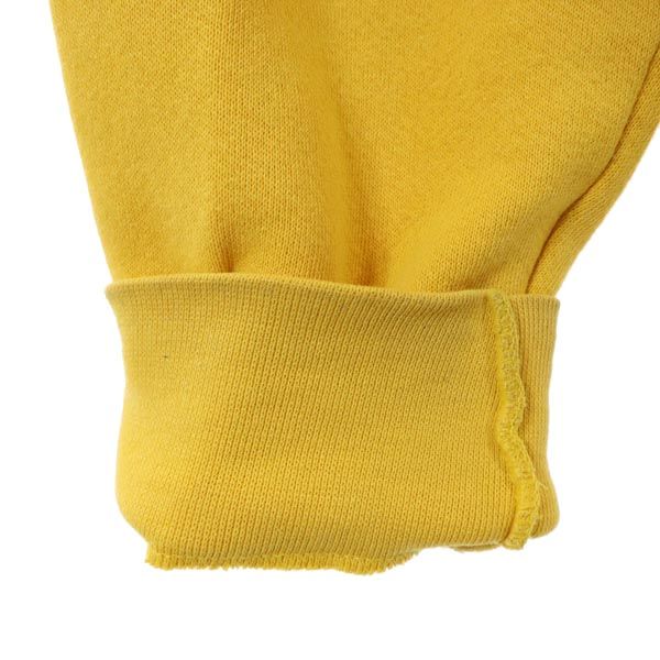 AMERICANINO アメリカニーノ 90s オールド USA製 プリント 長袖 スウェット トレーナー L(40-42) イエロー エドウィン 裏起毛 メンズ